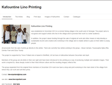 Tablet Screenshot of kafountinelinoprinting.com